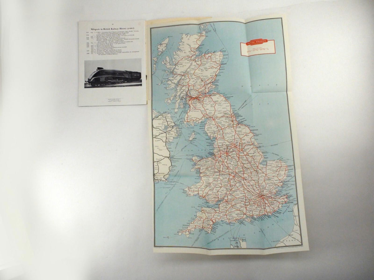 British Railways Today And Tomorrow 1949 Railroad Book With Foldout Map
