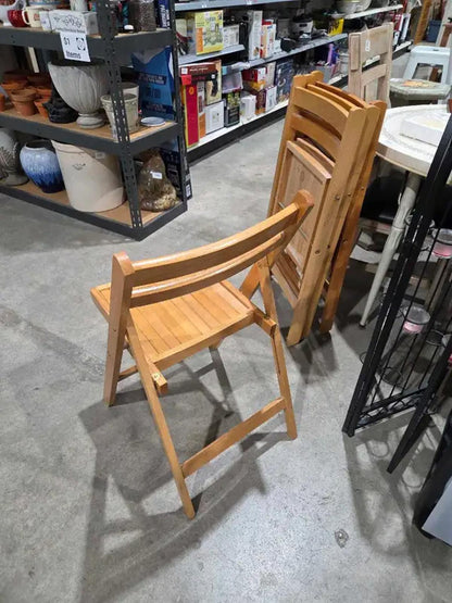 Wooden Folding Chairs Set of 4