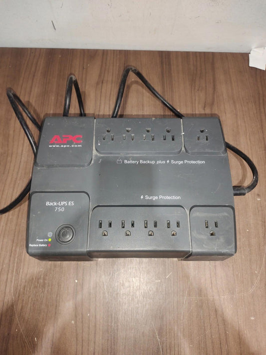 Good Condition APC Battery Back-UPS ES 750BB 10 Power Outlets Needs new battery