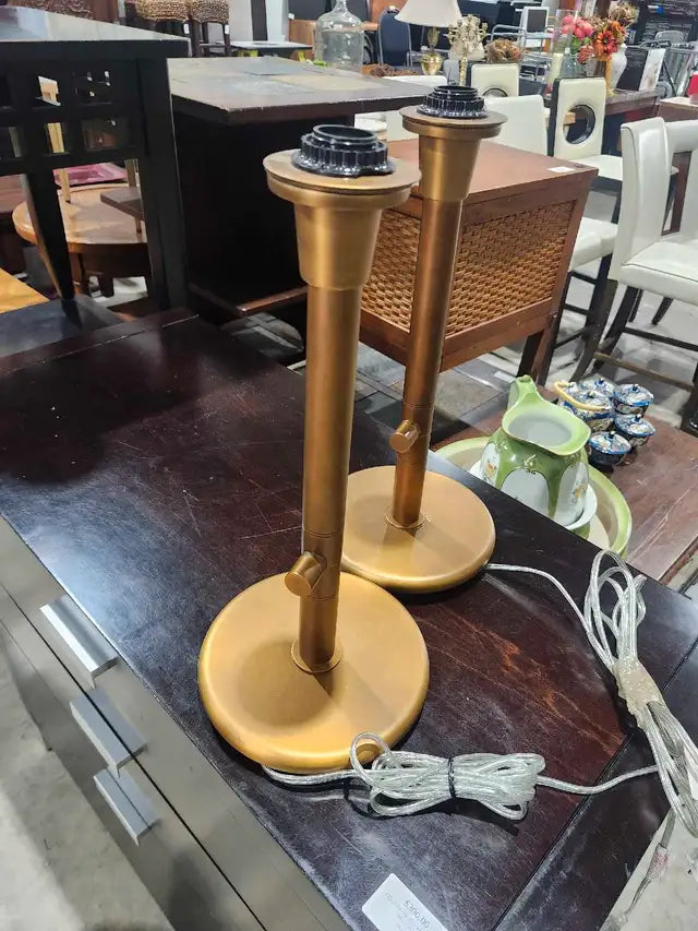 Gold Lamps - 2 Available