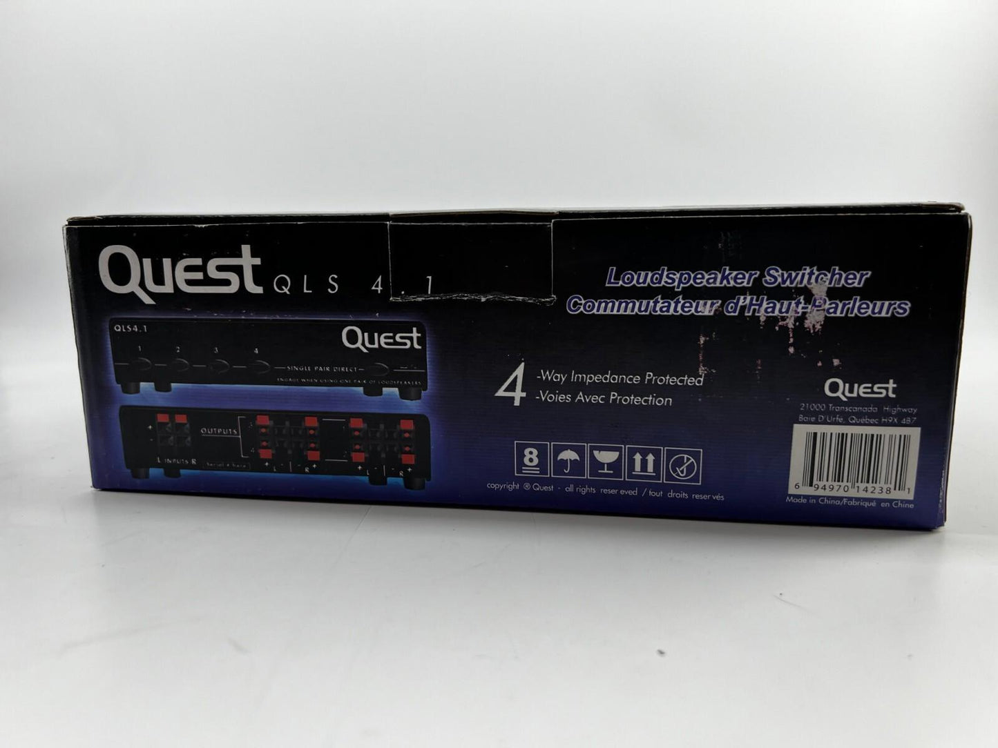 Quest QLS4.1 Speaker 4 Way Switchback 100 Watt - New In Open Box