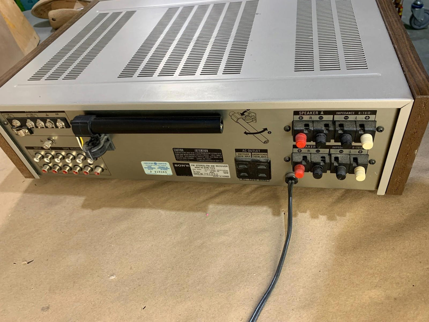 Vintage Sony STR-V25 FM Stereo FM-AM Receiver Amplifier