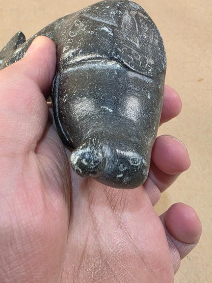 Vintage Inuit Art Eskimo hand carved Seal