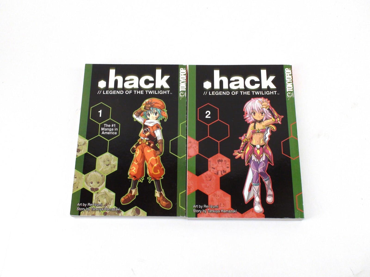 Dot Hack .hack Legend Of The Twilight Manga LOT Tomes 1 & 2 - Tokyo Pop