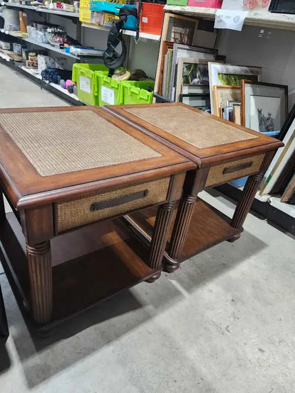 Solid Wooden End Tables