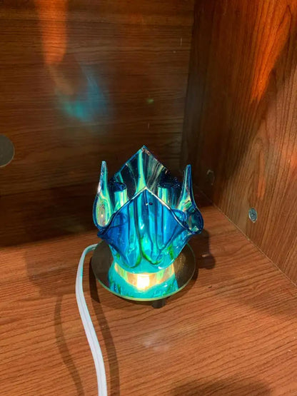 Small Dimmable Stained Glass Table Lamp