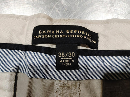 Good Condition Banana Republic Dawson Chino 100% Cotton Size 36x30 Tan