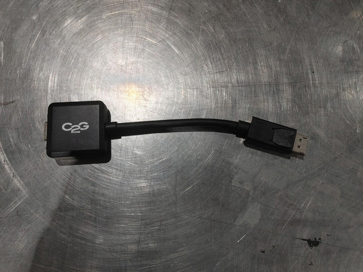 BON ÉTAT Adaptateur DisplayPort vers VGA C2G Noir Testé et Fonctionnel