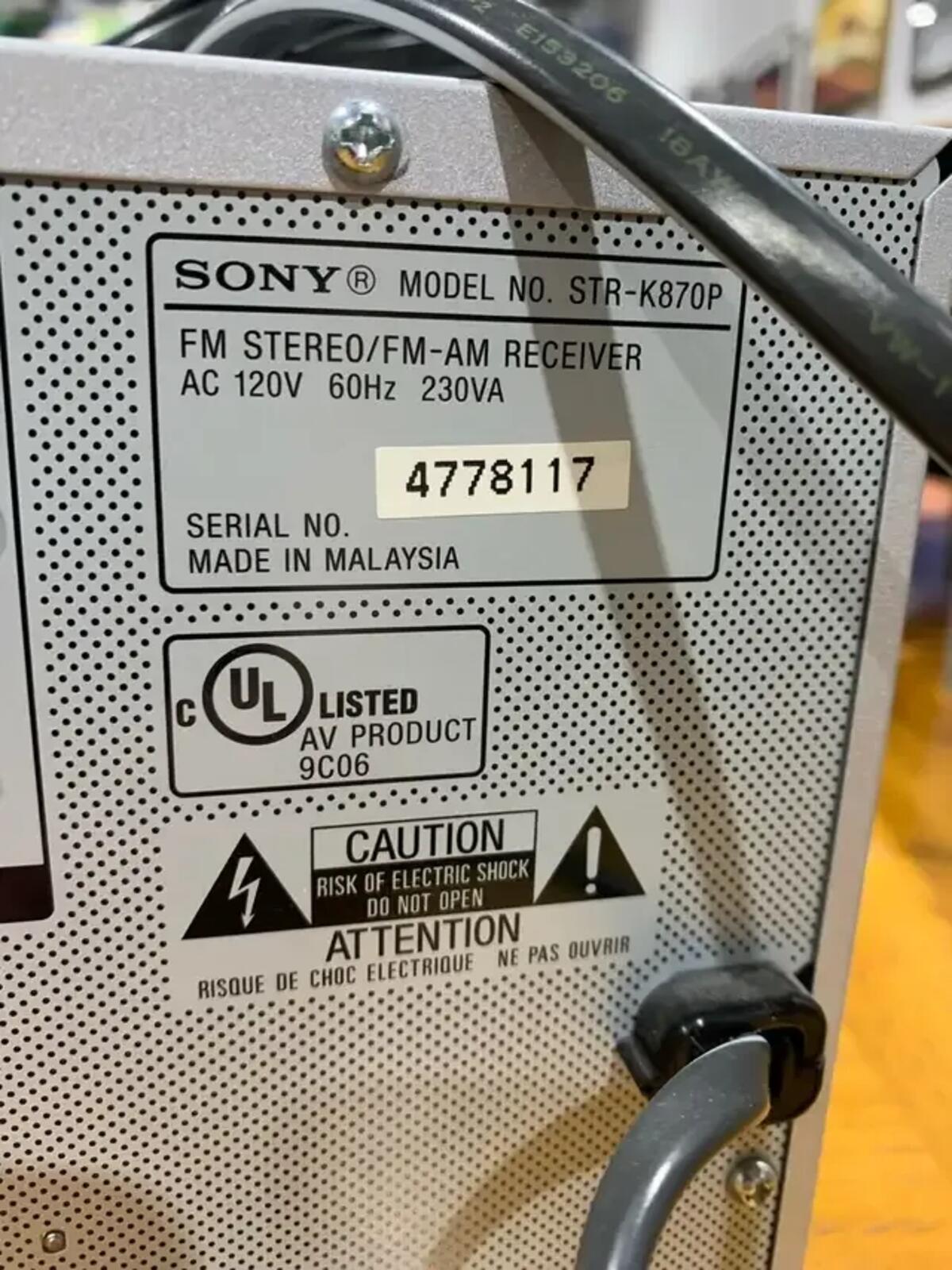 Sony Stereo System