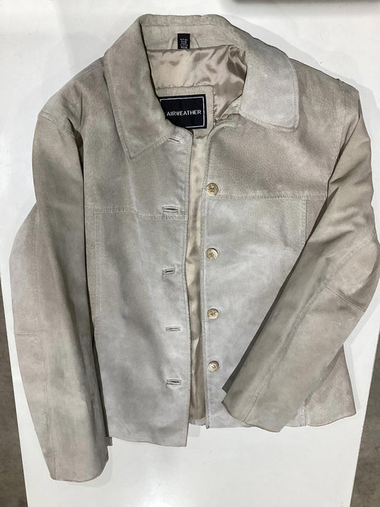 Leather Jacket For Womens Beige Color