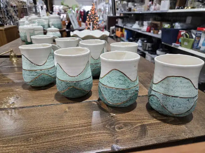 8 Handmade Ceramic Mugs