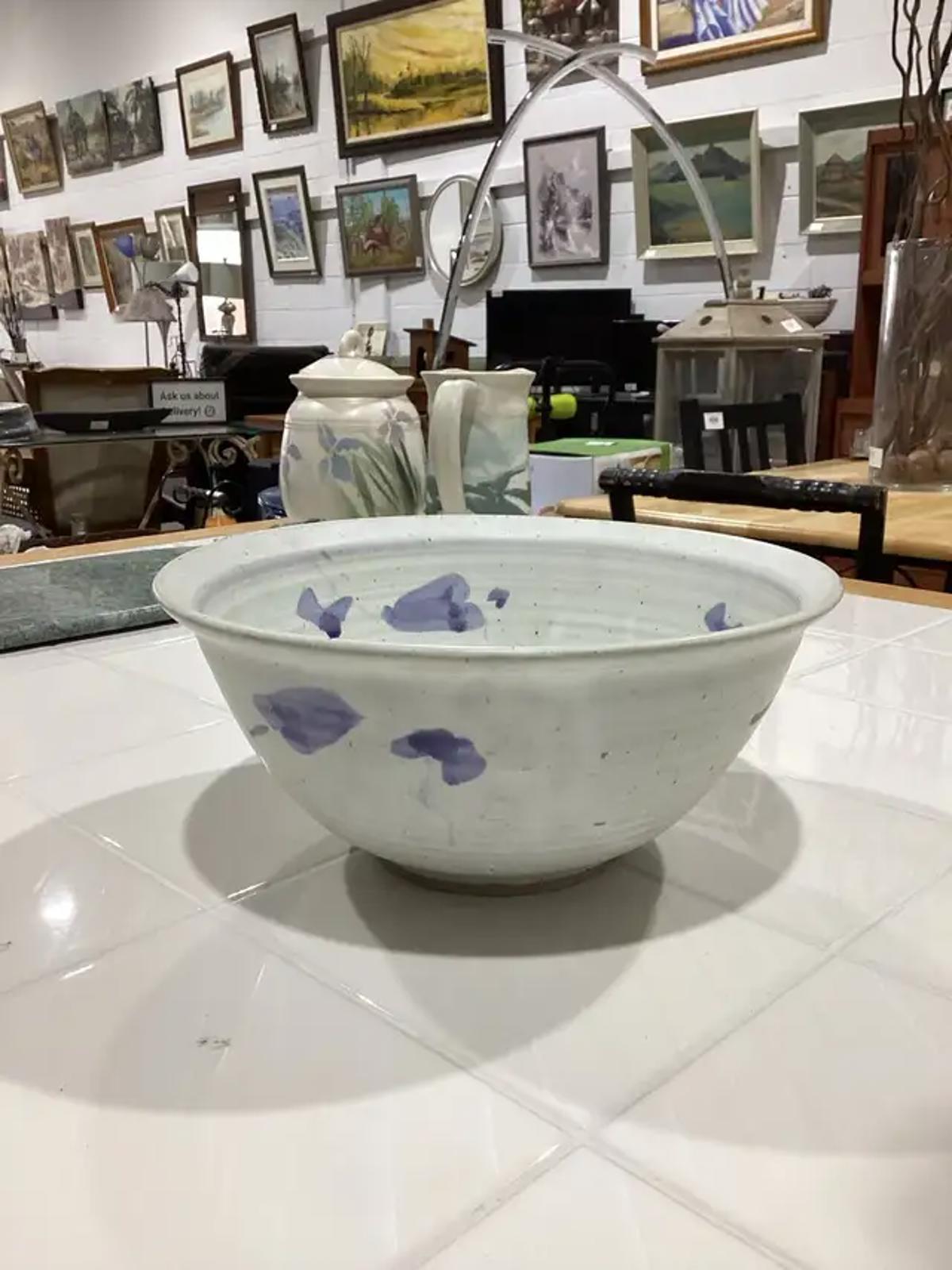 Floral Pottery Bowl
