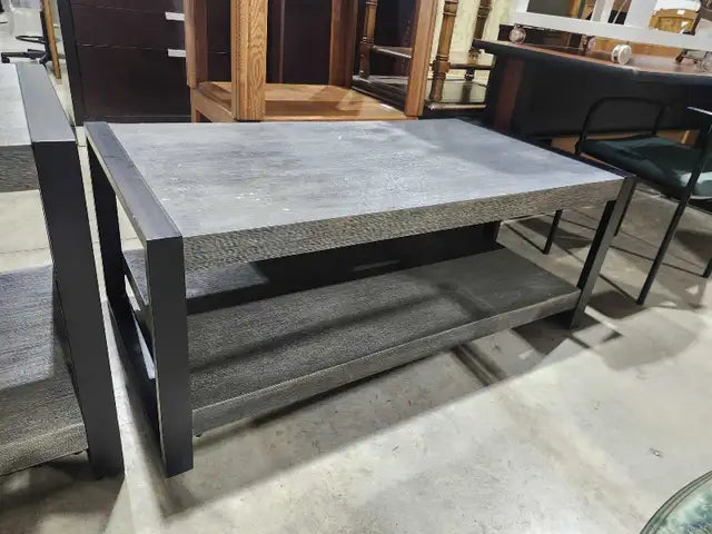 Modern Grey Coffee & End Table Set