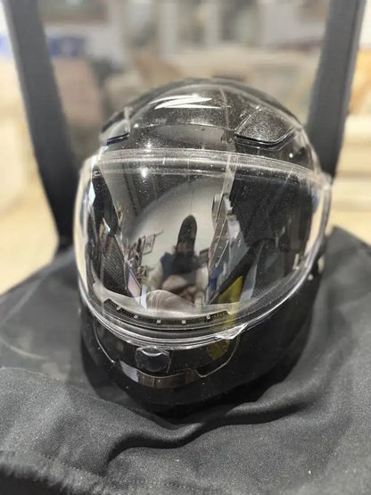 Zeus Synthese Black Helmet with Carry/Protective Bag