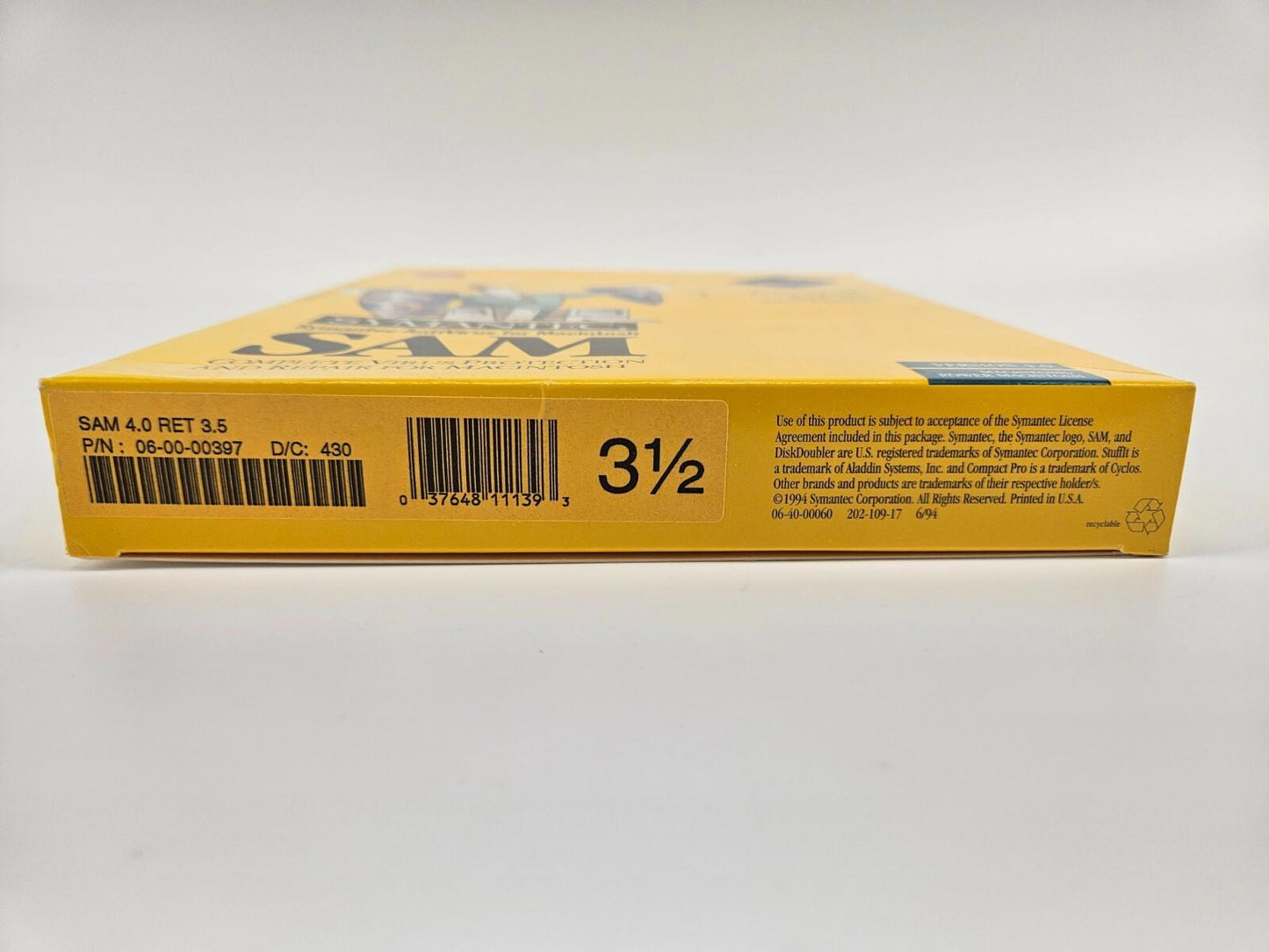 Vintage Symantec SAM Virus Protection Version 4.0 for Macintosh