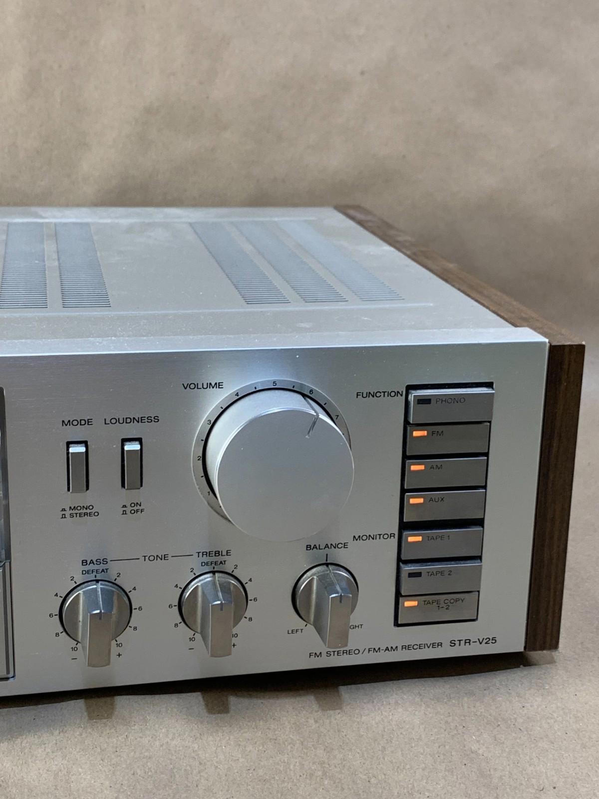 Vintage Sony STR-V25 FM Stereo FM-AM Receiver Amplifier