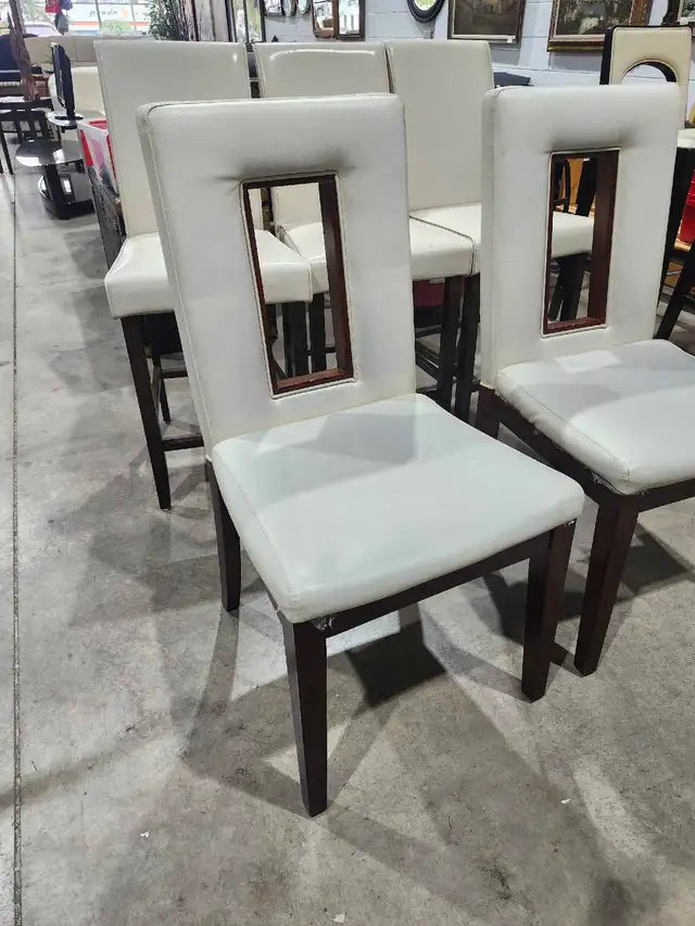 White Dining Chairs Set of 2