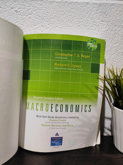 Macroeconomics by Ragan, Lipsey, Richard G. & Zuzana | Study (11th )Edition
