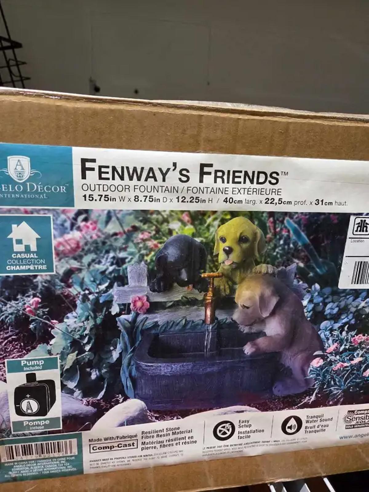 Angelo Decor Fenways Friends Outdoor Fountain