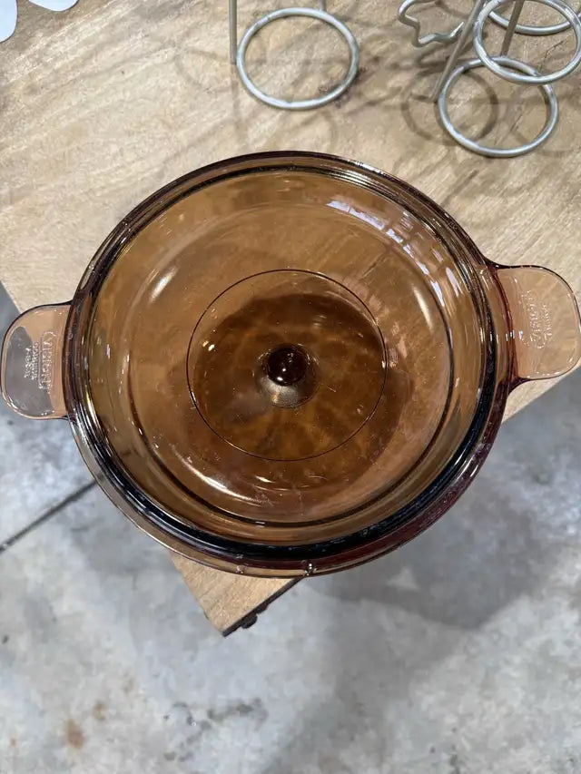 Pyrex Amber Casserole Dish