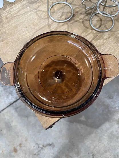 Pyrex Amber Casserole Dish