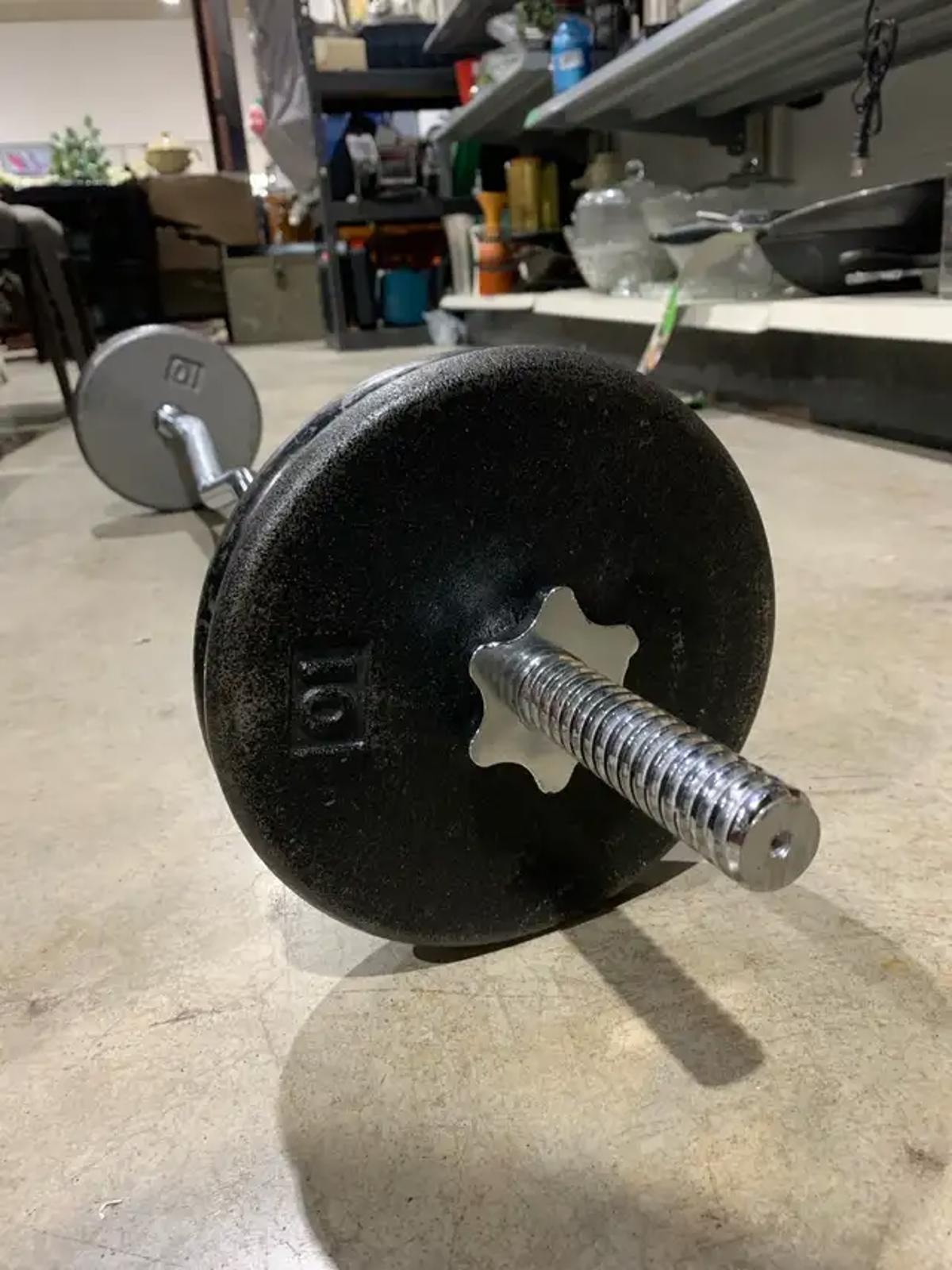 Curl Barbell with 40LB Weights