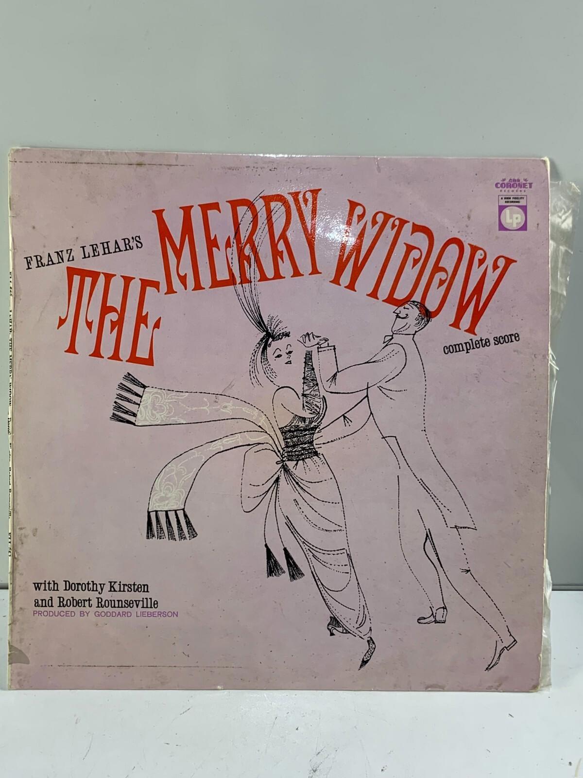 Vinyle d’époque de « La Veuve joyeuse » de Franz Lehár, LP, VG, KLL-552