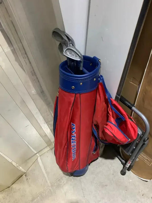 Wilson Matrix Golf Clubs and caddy