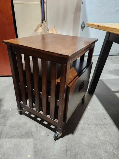 Vintage Wood End Table