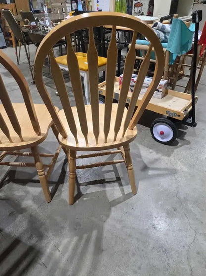 Wooden Dining Chairs - 4 Available