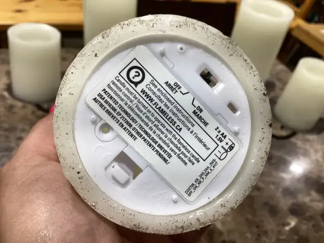 Flameless Candles with Candelabra