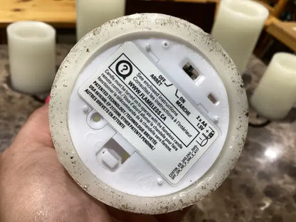 Flameless Candles with Candelabra