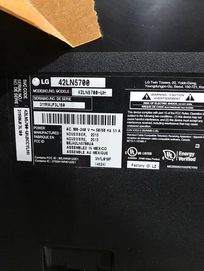 LG 42LN5700 TV