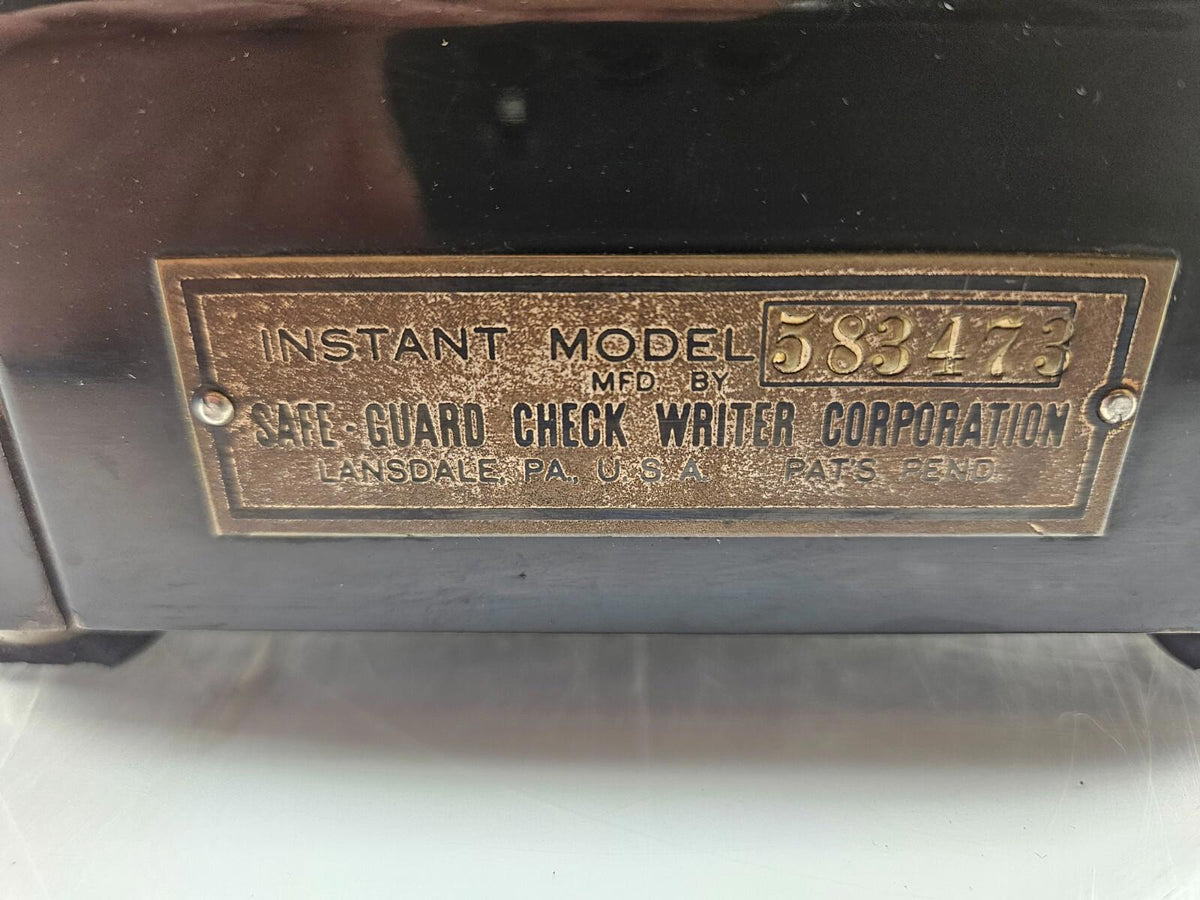Ancien modèle instantané de rédaction de chèques Safe-Guard 583473