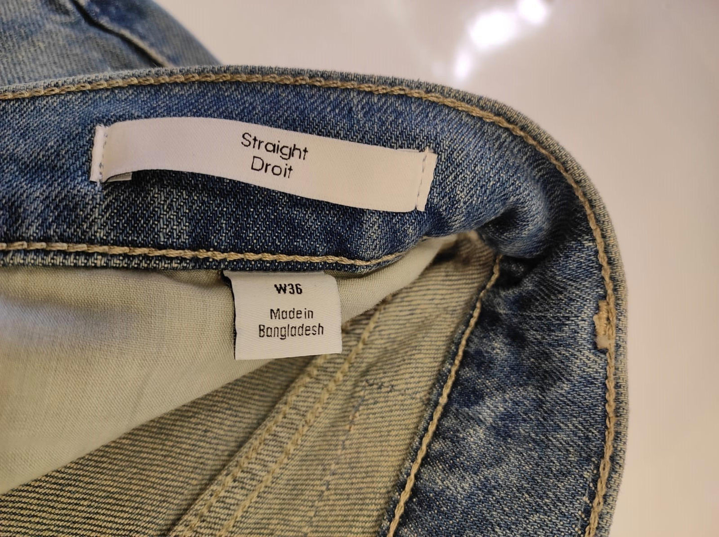 Calvin Klein Mens 36" Cut-Off Denim Shorts