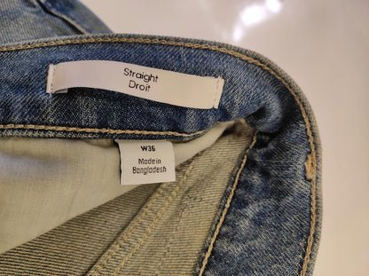 Calvin Klein Mens 36" Cut-Off Denim Shorts