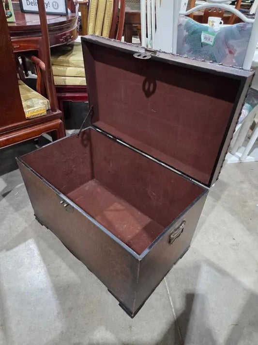Vintage Leather Storage Chest