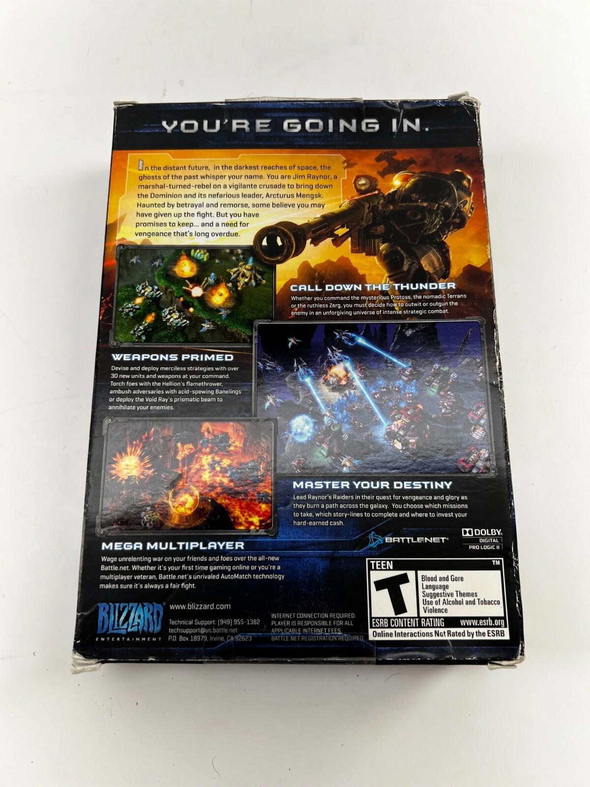 Starcraft 2: Wings Of Liberty PC Game Complete Set