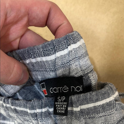 Carré Noir Women’s Grey Linen Pants (Size S)