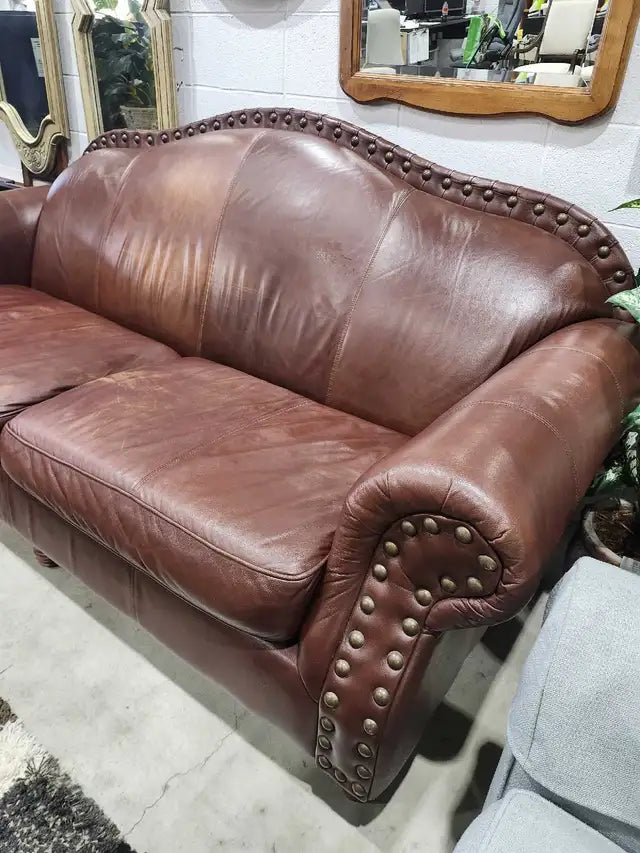 Vintage Campio Brown Leather Sofa