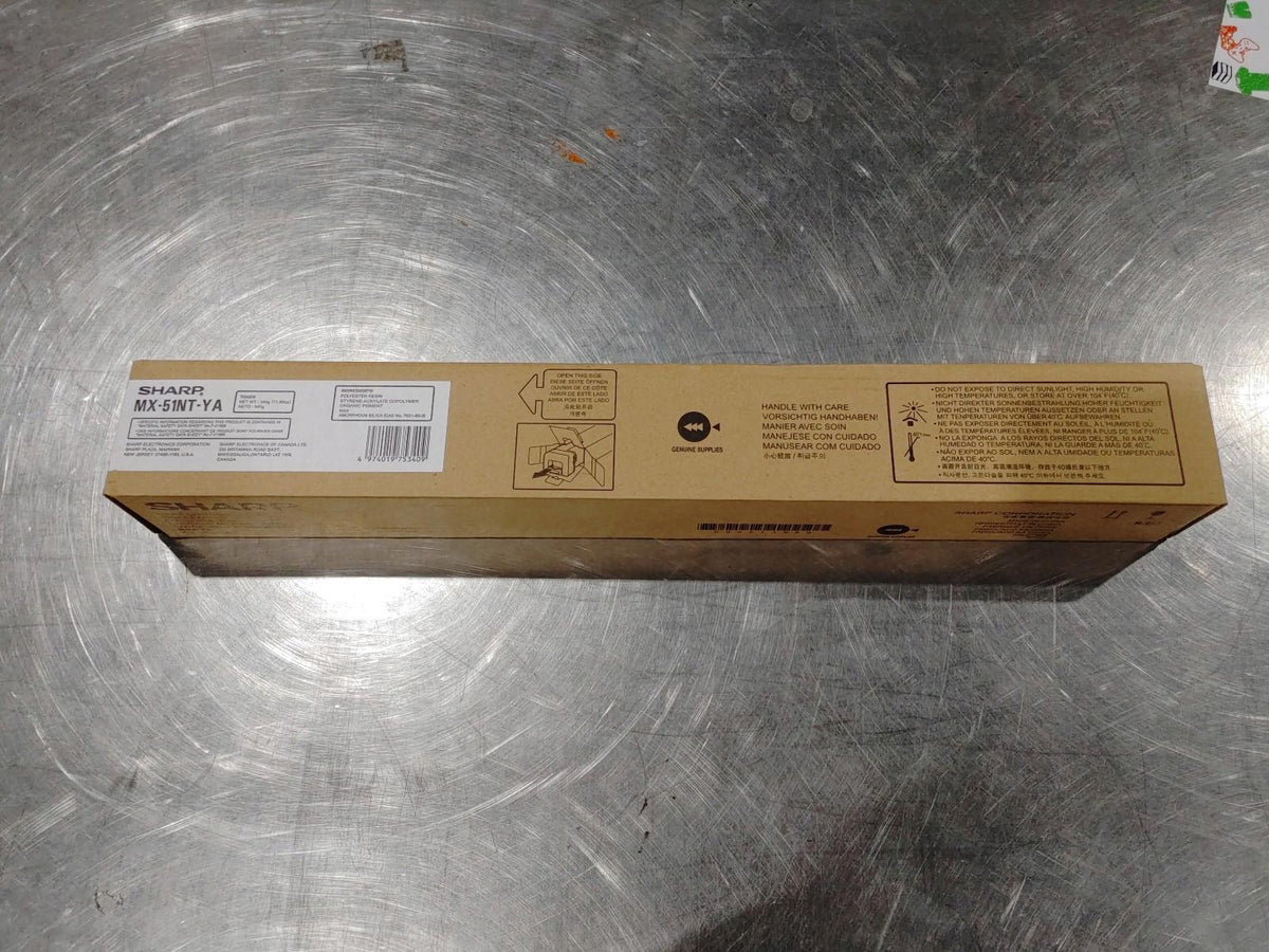 Brand New In Box Genuine SHARP MX-51NT-YA Yellow Toner Cartridge