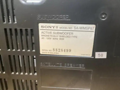 Sony STR-K870P Receiver and SA-WMSP87 Subwoofer - Set of 2