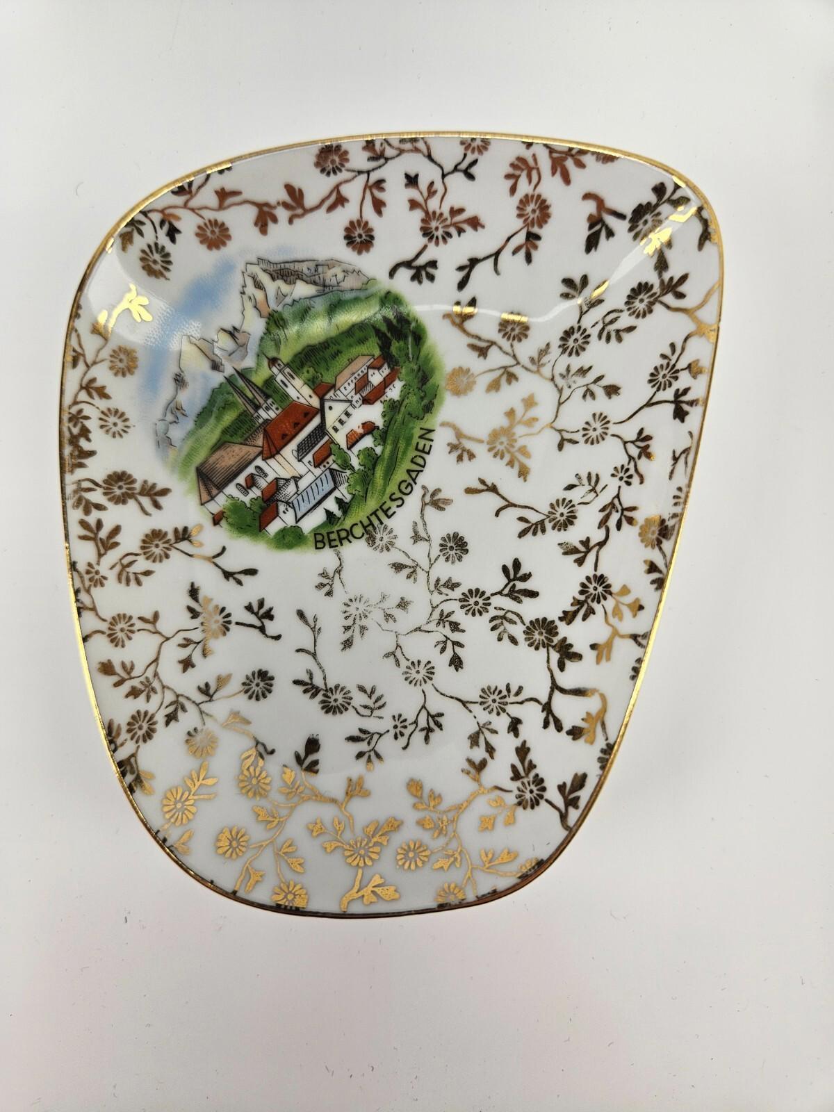 Assiette vintage de Berchtesgaden de 10 cm. Fabriquée en Bavière, Allemagne