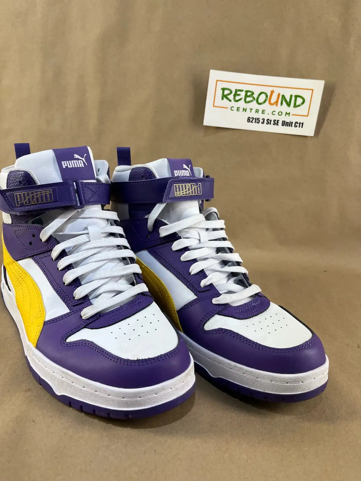 PUMA RBD Game Sneakers – White / Prism Purple (Men’s US 12)