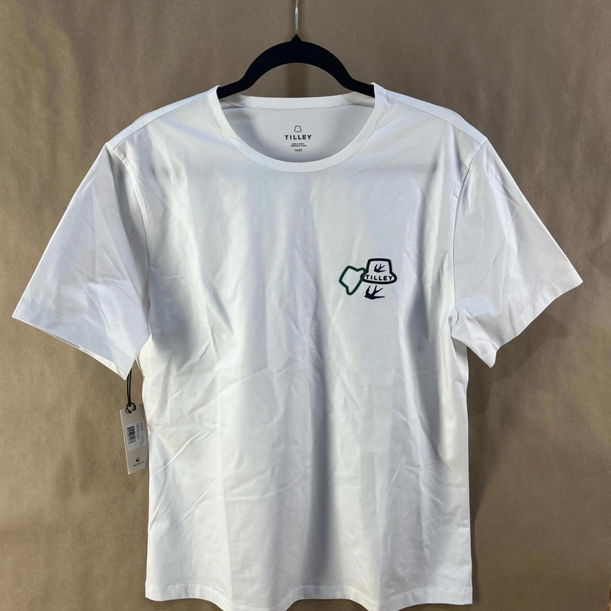 T-shirt blanc Tilley neuf avec étiquette (taille homme M)