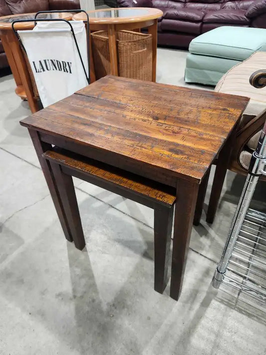 Rustic Wooden Nesting Tables