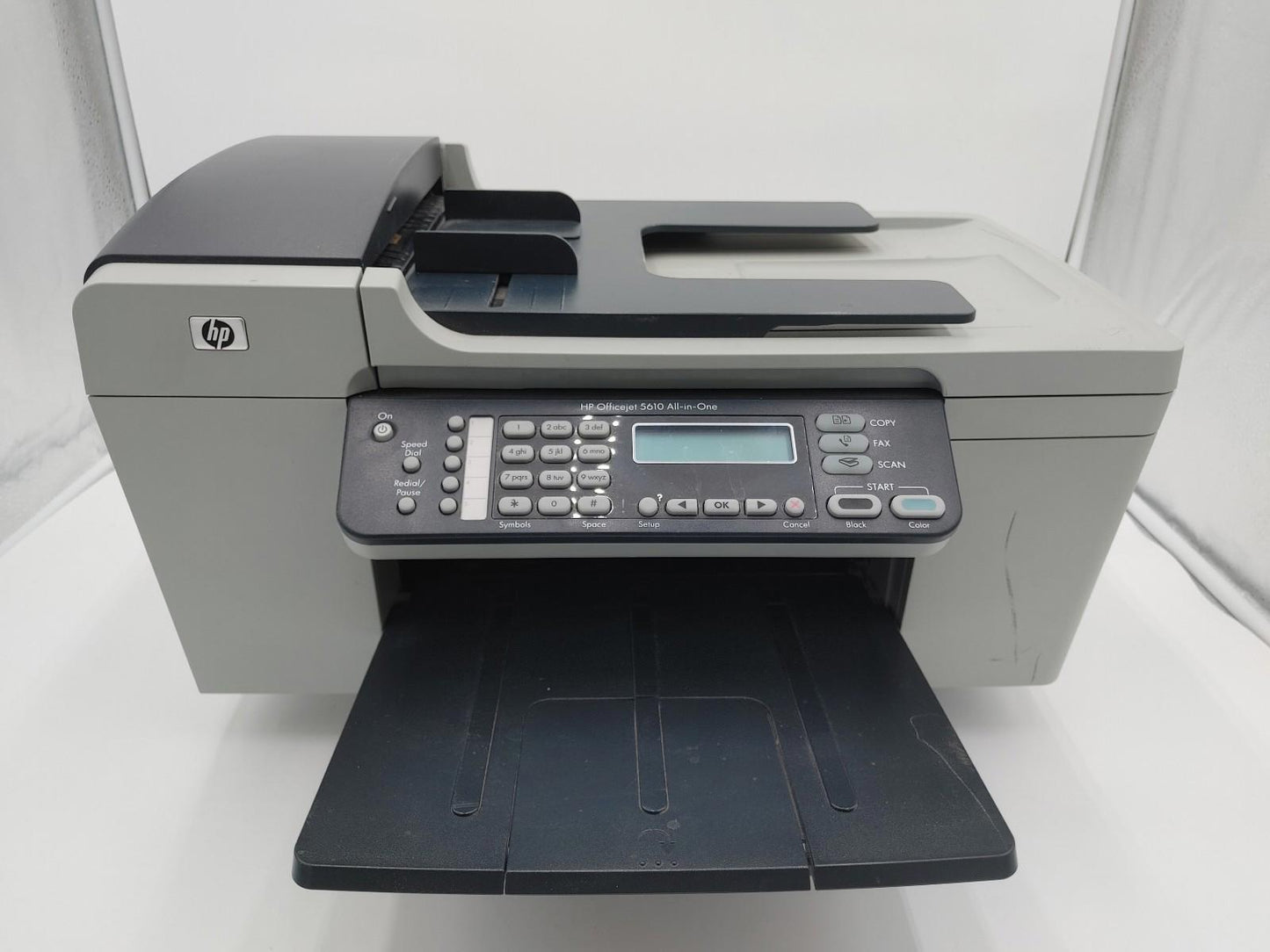 Good Condition HP Officejet 5610 All-In-One Printer Grey/Blue Untested No PSU