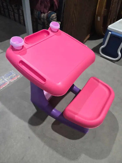 Pink & Purple Kids Desk