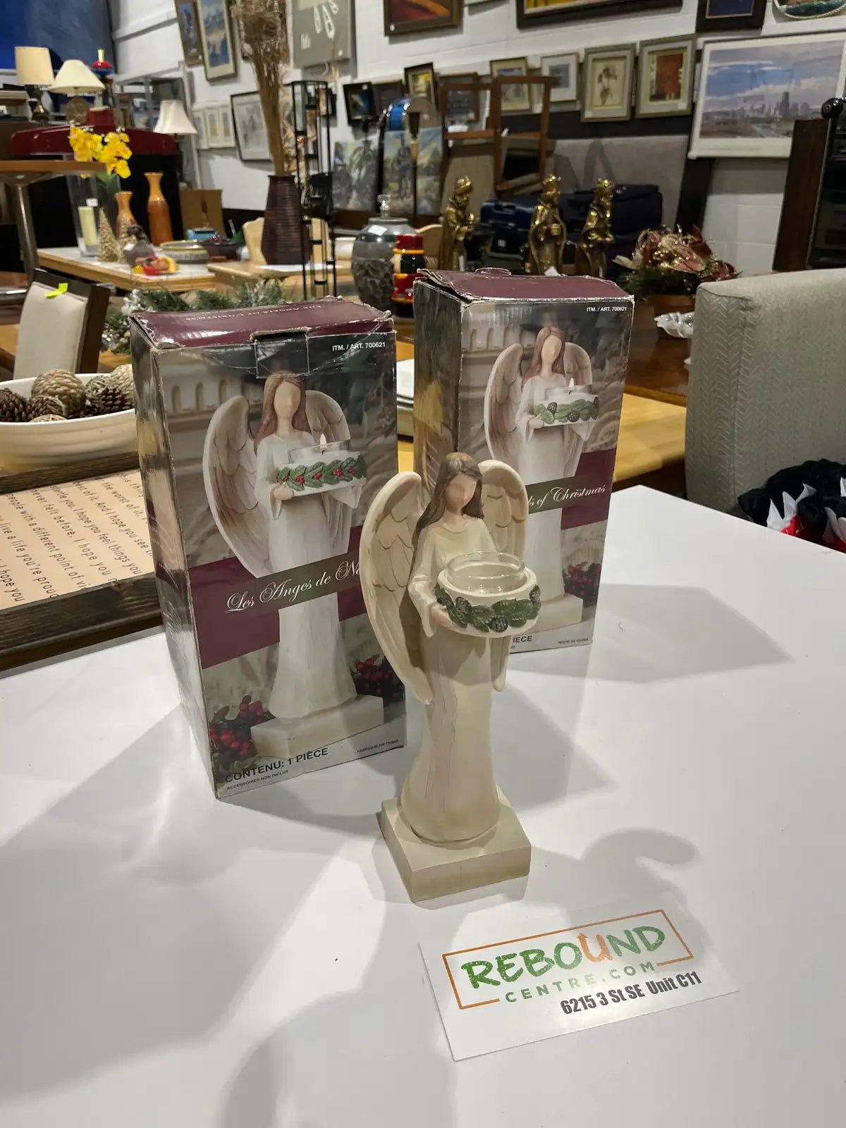 Angel Christmas Candle Holder two are available
