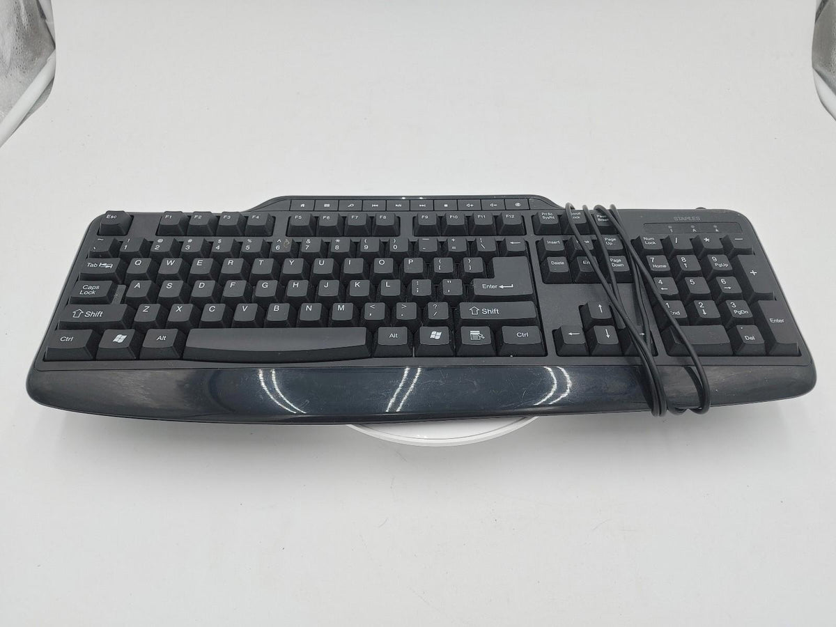 Excellent état Clavier Staples Modèle 22406 (LK-650U) Noir Testé et fonctionnel